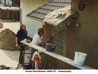 t25.15 - Anbau Geraetehaus 1986-87 - Aussenputz